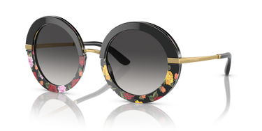 Dolce & Gabbana Kadın Güneş Gözlüğü 0DG 4393 34008G - Black on winter flowers print 0DG4393__34008G__P21__shad__qt Dolce & Gabbana