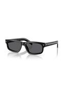 Prada Pr B11s 16k731 55 Unisex Dikdörtgen Siyah Kemik Güneş Gözlüğü