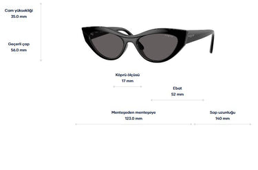 Vogue Vo5637su W44 87 52 Kadın Güneş Gözlüğü