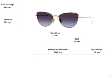 Vogue Vo4324s 51524q 56 Kadın Güneş Gözlüğü GÜNEŞ GÖZLÜĞÜ 075-jpg GÖZLÜKTREND