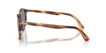 PERSOL UNİSEX GÜNEŞ GÖZLÜĞÜ 0PO 3152 S 904356 - Kahverengi çizgili sarı 0PO3152S__904356__P21__shad__lt Persol