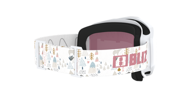 BLİZ GOGGLE KİDS KAYAK GÖZLÜĞÜ 0ZK 8503 - Liner jr01 - White - pink logo 0ZK8503__01__P21__shad__bk BLİZ GOGGLE