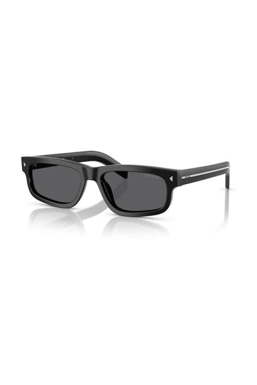 Prada Pr B11s 16k731 55 Unisex Dikdörtgen Siyah Kemik Güneş Gözlüğü
