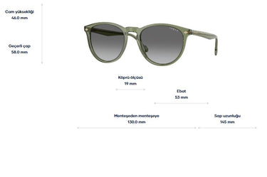 Vogue Vo5599s 318711 53 Unisex Güneş Gözlüğü GÜNEŞ GÖZLÜĞÜ 101-jpg679b2 GÖZLÜKTREND