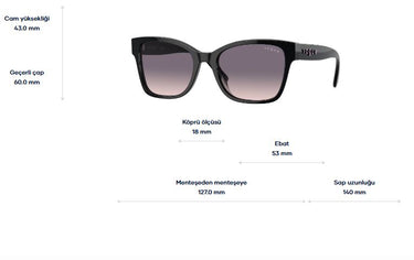 Vogue VO 5534SI W44/36 53 Vogue Kadın Güneş Gözlüğü 11-jpg679b6 GÖZLÜKTREND